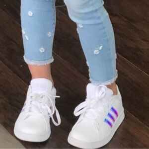 Adidas Grand Court 2.0 with Holographic Stripes